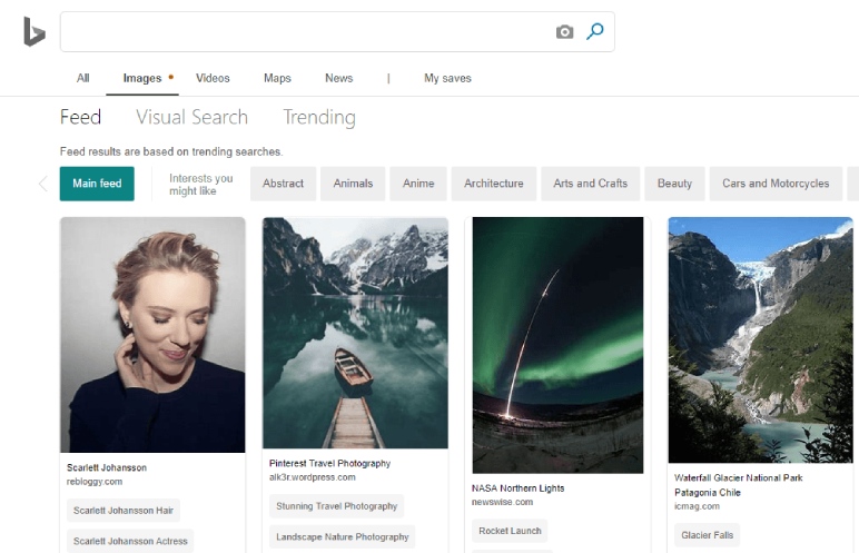 Bing Reverse Image Search